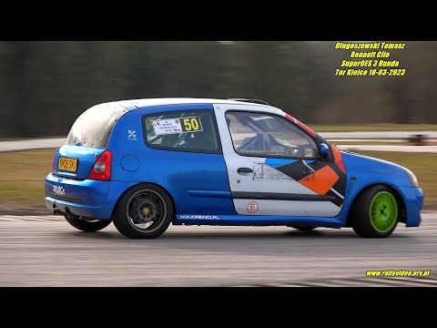 Długoszewski Tomasz - Renault Clio sport - SuperOES 3 Runda Tor Kielce 18-03-2023