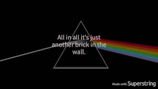Pink Floyd - Another Brick In The Wall Part 2 (Lyrics)