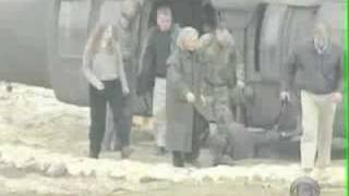 Hillary Clinton dodges sniper fire in Bosnia - raw footage
