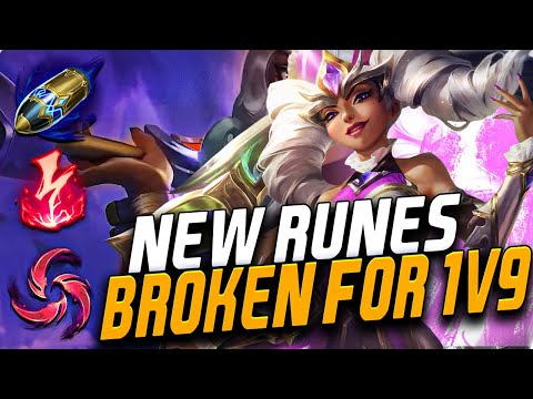 This NEW Qiyana RUNES are THE BEST FOR 1V9!