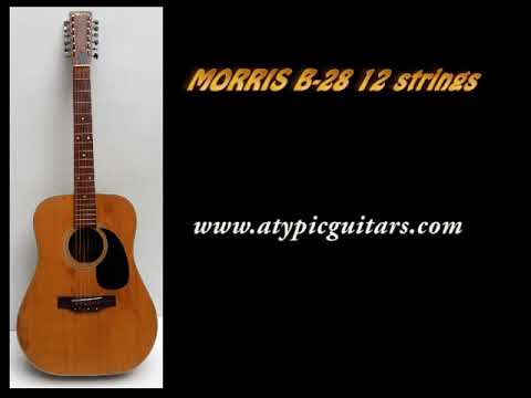 MORRIS B-28 12 strings dreadnought folk - Japan, 70's image 17