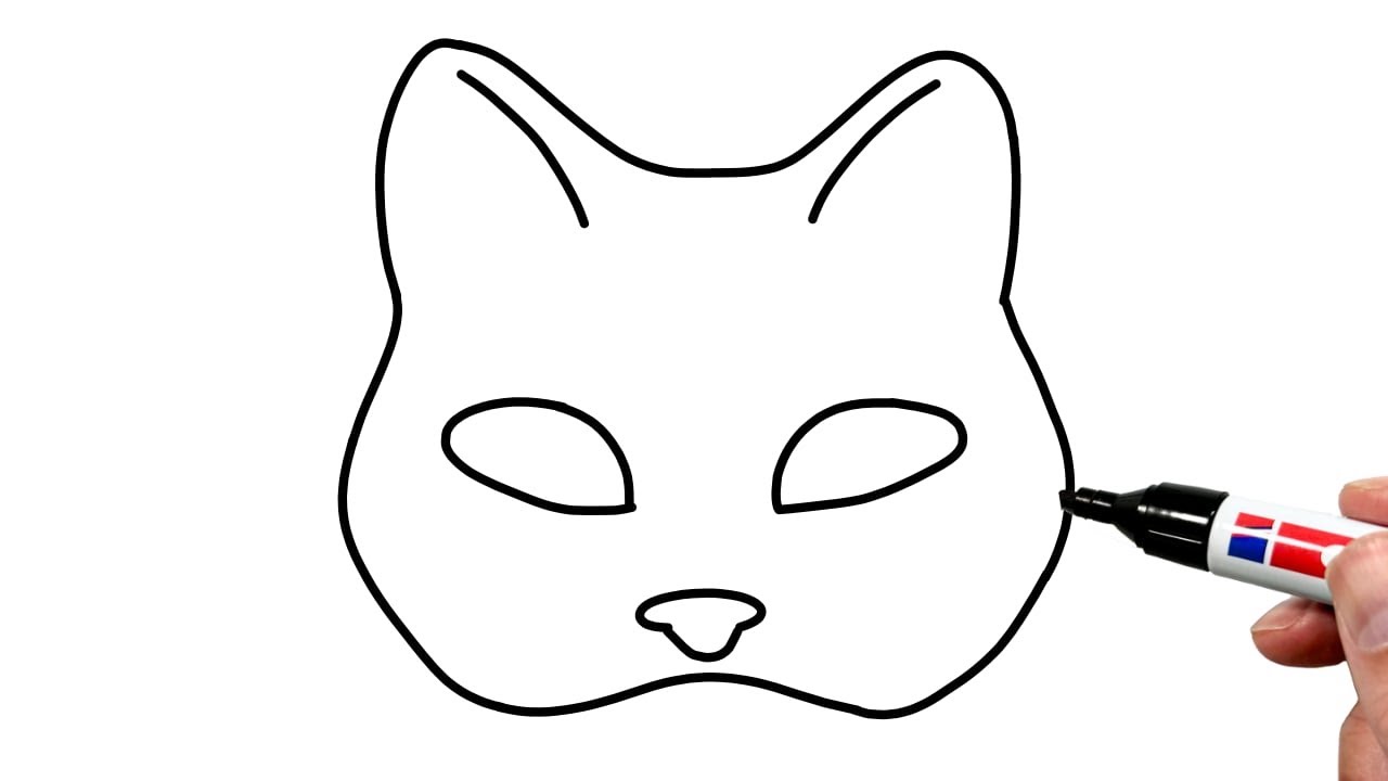 How to Draw a Therian Mask