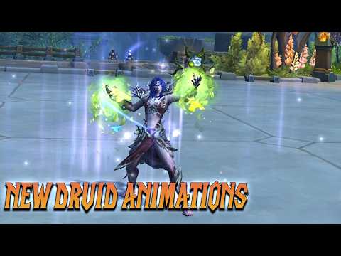NEW DRUID SPELL ANIMATIONS - WoW The War Within 11.2