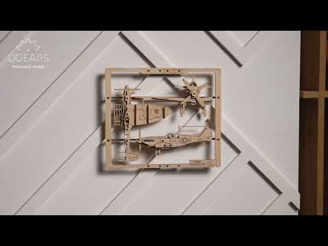 Gevechtsvliegtuig 2.5D Puzzle Ugears NL