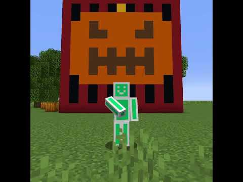 Cursed OP Pumpkin Golem in Minecraft