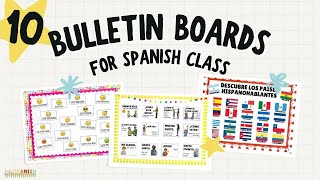 10 Easy Bulletin Board Ideas for Spanish Class and Spanish Classroom Decoration Ideas