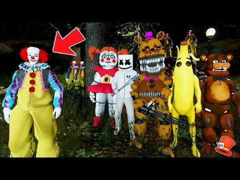 Fortnite Banana Marshmello Animatronics Vs Evil Clown - 