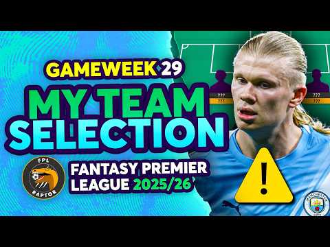 HAALAND & RICE INJURED ⚠️ | MY FPL GW29 TEAM SELECTION 🚨 | Fantasy Premier League Tips 2025/26