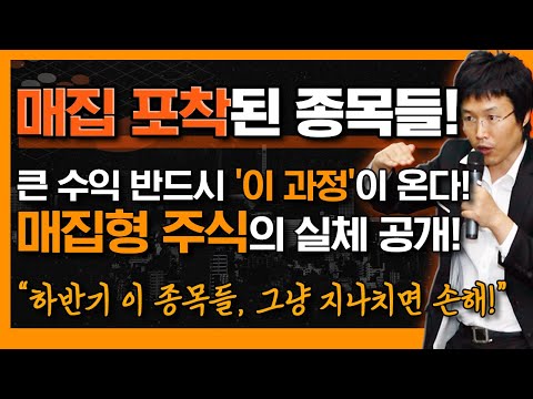 폭등 나올 '매집형 주식' 큰 수익 전엔 반드시 '이 과정'이 온다! (f. 하반기 집중할 종목과 전략) #이종복 #신의한수