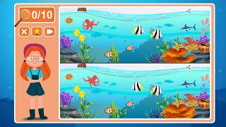 Viki Spotter: Undersea, Level 20 Walkthrough, 1080p/60FPS.