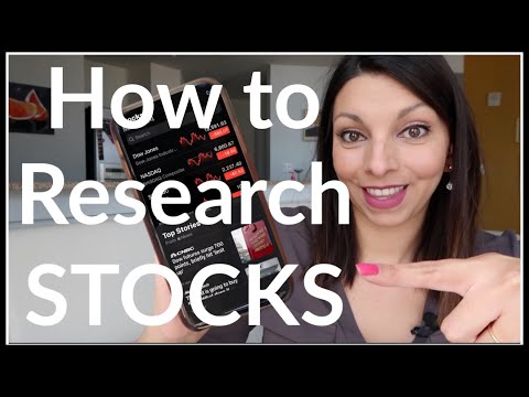 How to Research Stocks with your iPhone