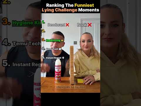 Ranking The Funniest Lying Challenge Moments 🤡 #shorts #funny