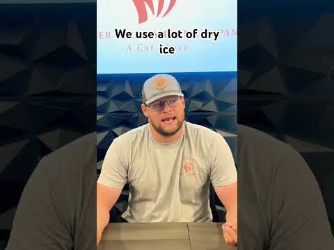 We use hundreds of pounds of dry ice every week to ship beef frozen nationwide #beef