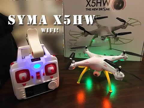 Syma X5HW WiFi FPV Quadcopter RTF Drone unboxing Review part 1