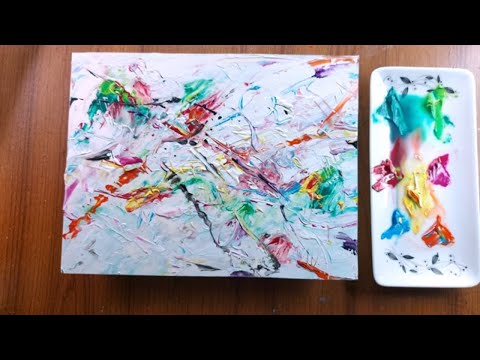 How To Paint Abstract Art/palette knife Abstract Painting