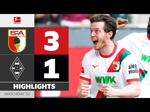 FC Fussball Club Augsburg 3-1 VFL Verein für Leibesübungen Borussia Mönchengladbach