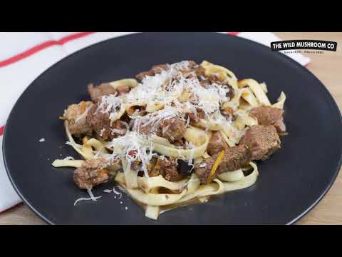 Recette de tagliatelles et ragoût de champignons