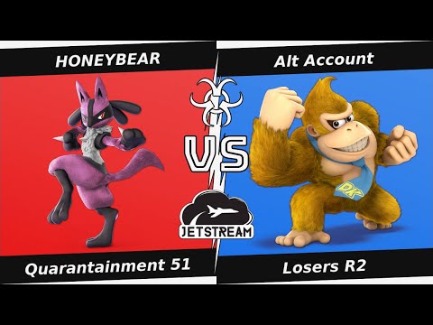 Quarantainment 51 Losers R2 - HONEYBEAR (Lucario) Vs. Alt Account (Donkey Kong) - SSBU
