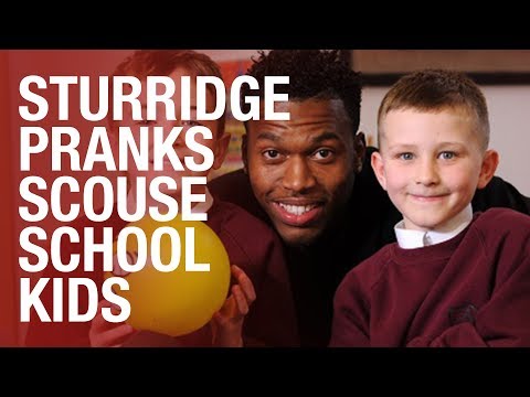 Daniel Sturridge surprises unsuspecting school kids