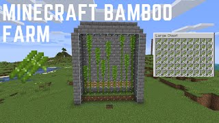 Minecraft Bamboo Farm minecraft | 1.16+