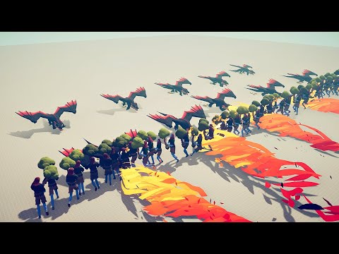 50x TREE GIANT vs 30x DRAGON | TABS Totally Accurate Battle Simulator