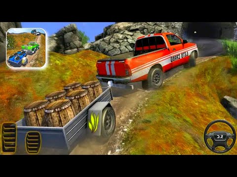 Offroad Cargo Jeep Driving Game 🚙 Gameplay (all levels 1-4)