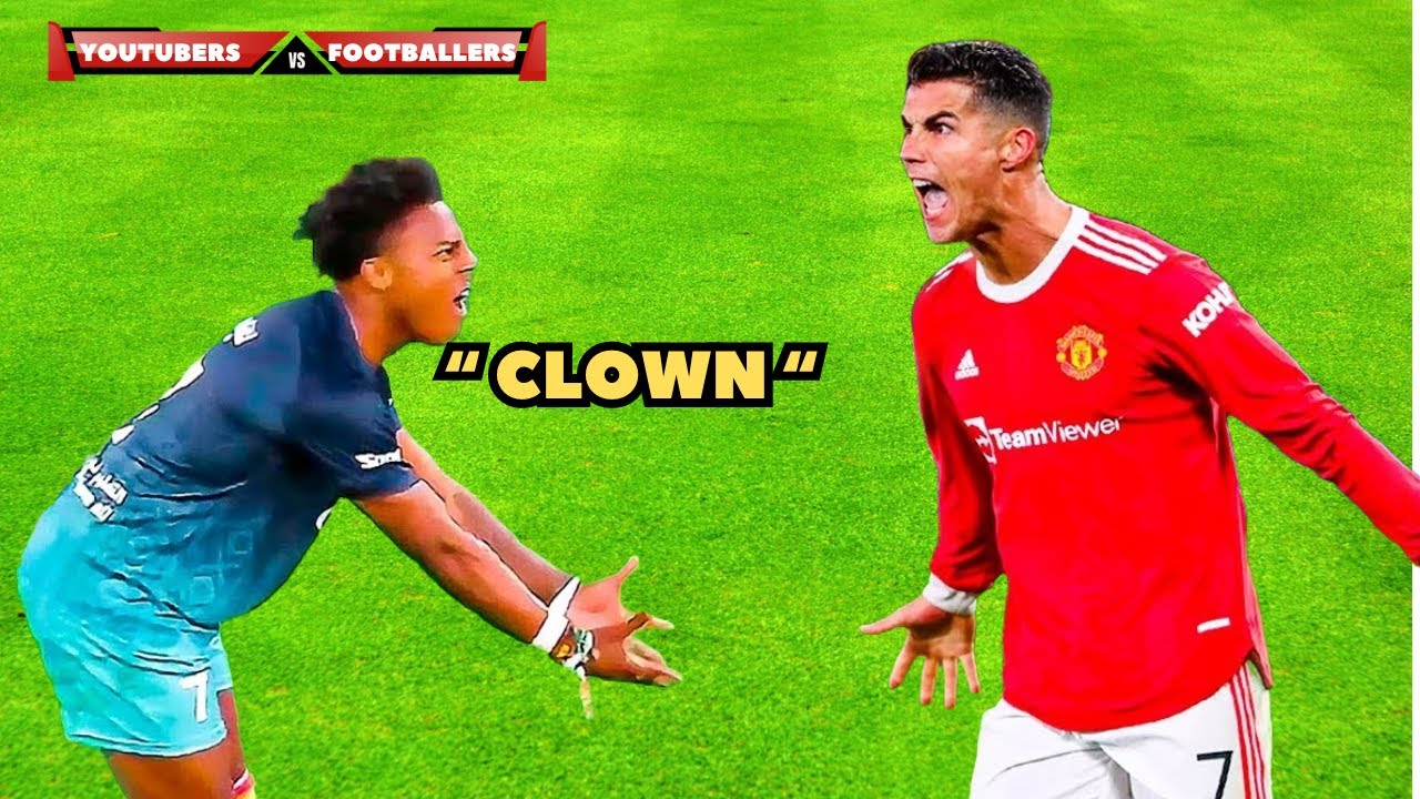 Youtubers VS Footballer Moments