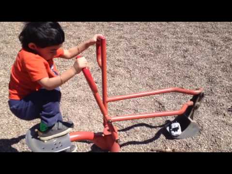 Ashrit having fun at the play ground.