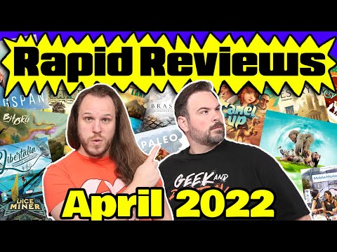 44 Board Game Reviews! | Rapid Reviews April 2022