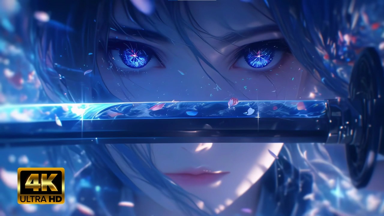Azure Blade 4K Live Wallpaper 🔵⚔️