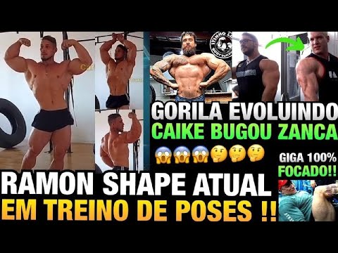 RAMON SHAPE ATUAL - CAIKE FIBRADO EM OFF BUGOU O ZANCA - GORILA EVOLUINDO - LEG DAY DO GIGA
