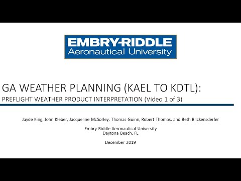 VFR into IMC Weather Training Scenario 1: Preflight