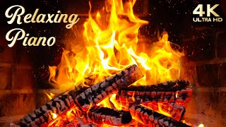 🔥 Relaxing Piano Music and Cozy Fireplace 24/7 - Warm and Cozy Study Music Ambience