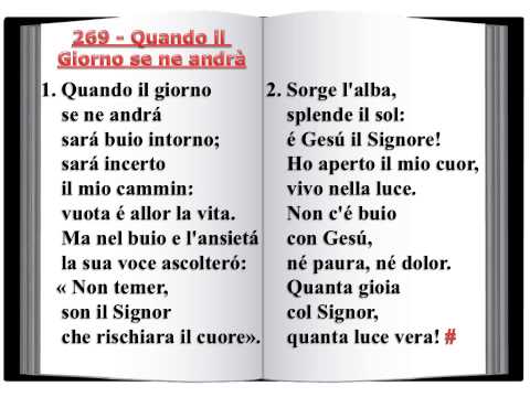 269 Quando il giorno se ne andrà - Innario Chiesa Cristiana Avventista del Settimo Giorno 2014
