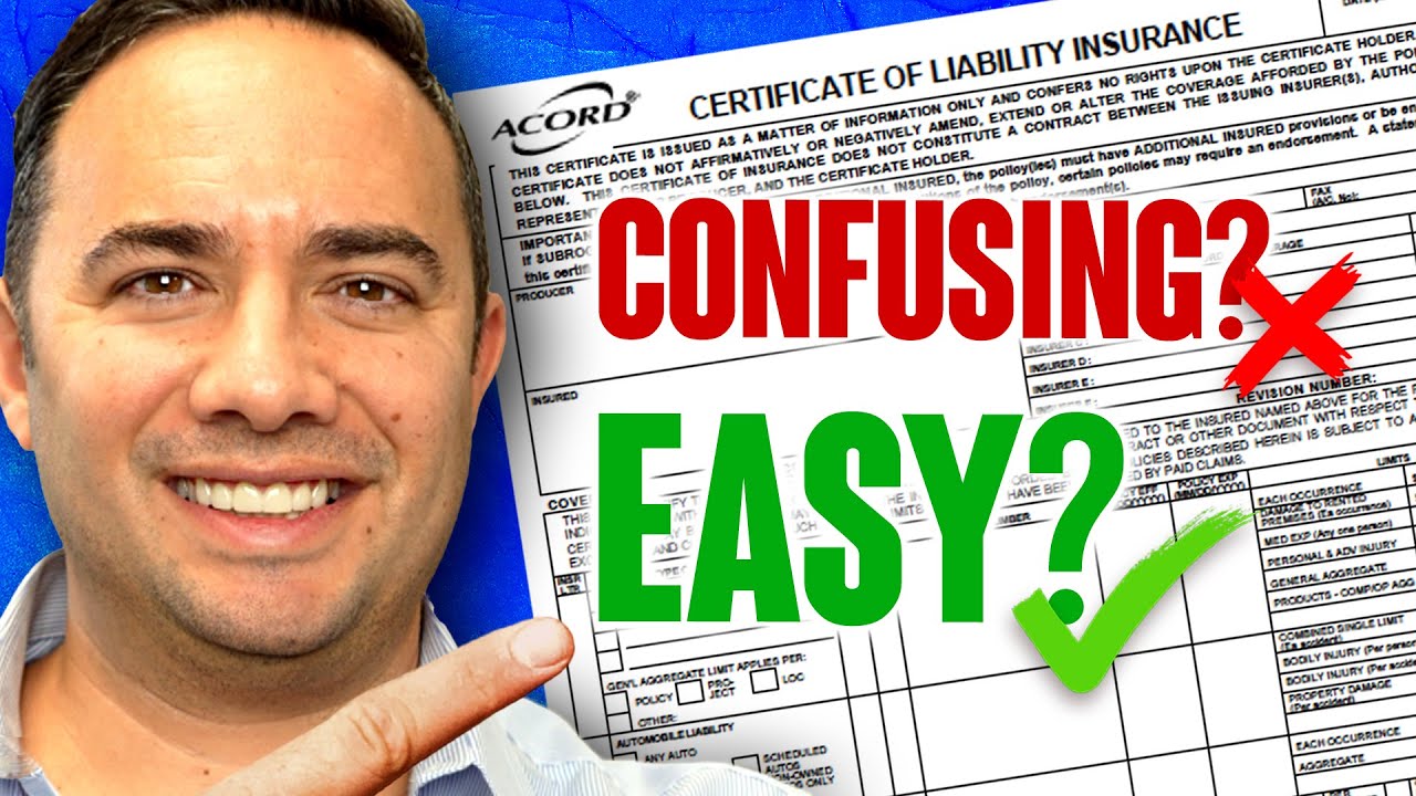 Your Guide to Easily Reading an ACORD 25 Certificate of Liability Insurance
