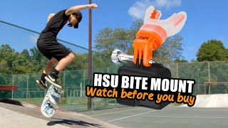 The HSU bite mount is a good GoPro accessory with one drawback.