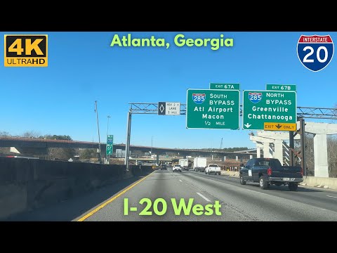 I-20 West - Atlanta, GA [4K]