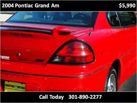 2004 Pontiac Grand Am Used Cars Washington DC MD