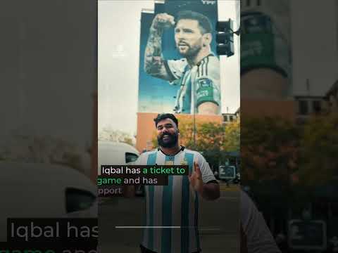 Messi super fan travels from India to Argentina for idol’s final game | #AJ shorts