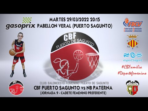Videohighlights Cadete A Gasoprix CBF Puerto Sagunto - Nb Paterna (J9 LIGA 21-22)