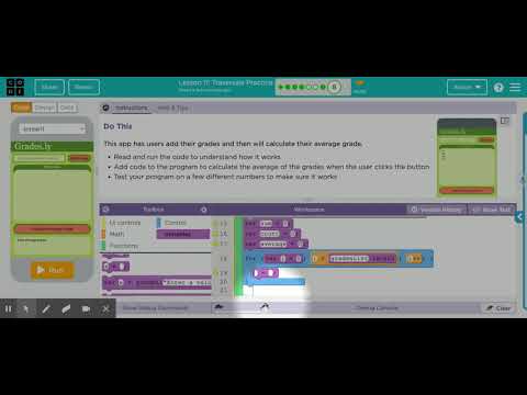 Code.org - CSP Unit 5 - Lists, Loops, and Traversals ('20-'21): Traversals Practice #8