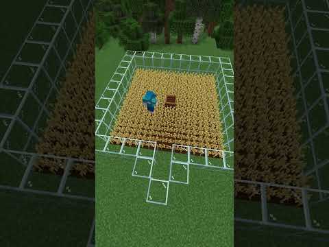 [Minecraft] Automatic Villager Wheat Farm how to Build #shorts