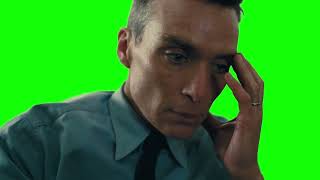 Oppenheimer thinking green screen