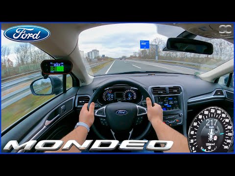 2017 Ford Mondeo 203HP - Autobahn Top Speed Drive POV