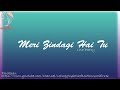 Meri Zindagi Hai Tu ️LoVe Status New Song Whatsapp Status Video LoVe Song Status Black Screen Stat