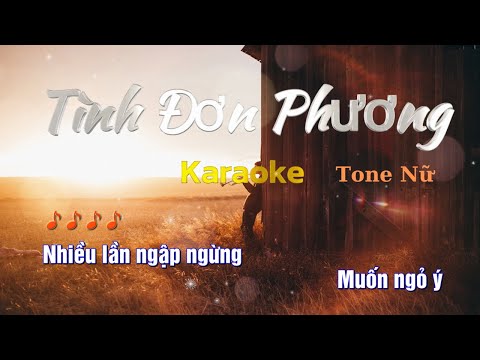 Karaoke | Tình đơn phương - one nữ cực chill (Lê Hưng)