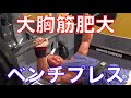 大胸筋肥大を狙ったベンチプレスで筋トレ