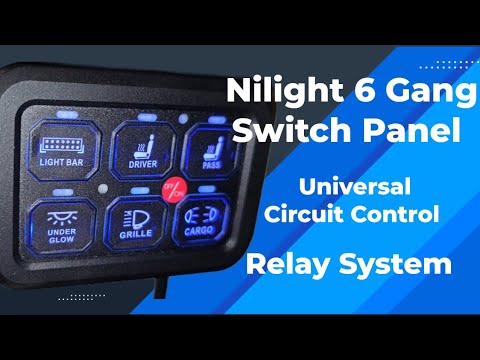 Control Your Accessories with the Nilight 6 Gang Switch Panel  Universal Relay System | Amazon Finds