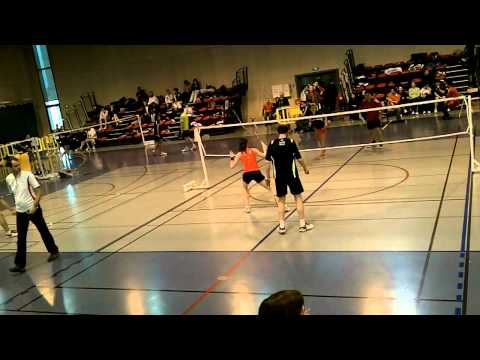 Poule DMB   CASSIER Jonathan, MEUNIER Olivia vs CHARBONNEL Brice,  RUFFIE Nathalie partie 1/2