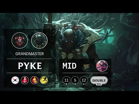 Pyke Mid vs Irelia - KR Grandmaster Patch 9.11